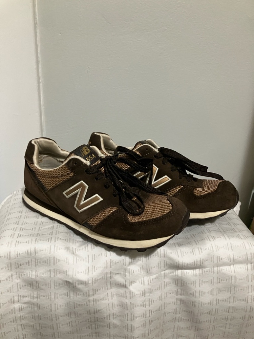 New Balance Brown Suede & Mesh Sneakers Vintage 2000s - Picture 2 of 10